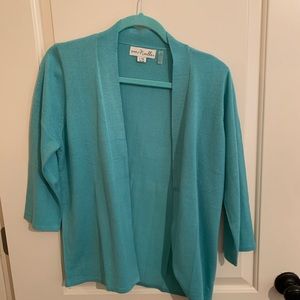 Aqua cardigan
